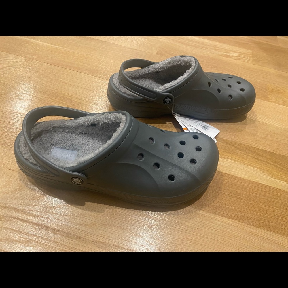 Crocs Ralen Fleece Lined Clogs Unisex Gray